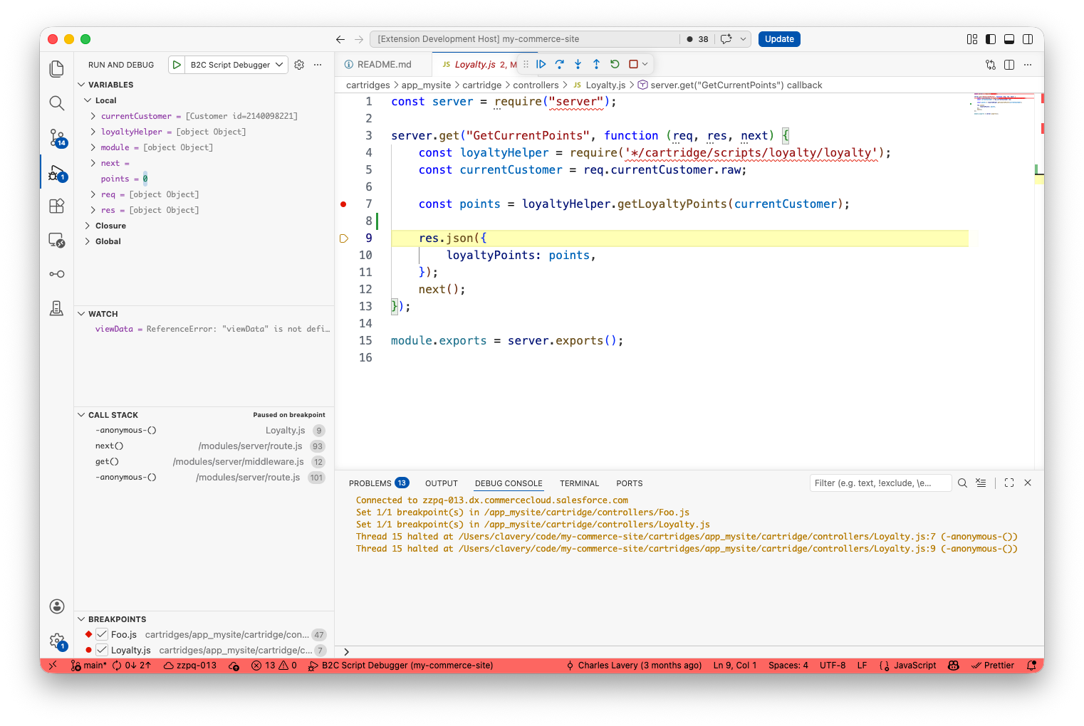 B2C Script Debugger